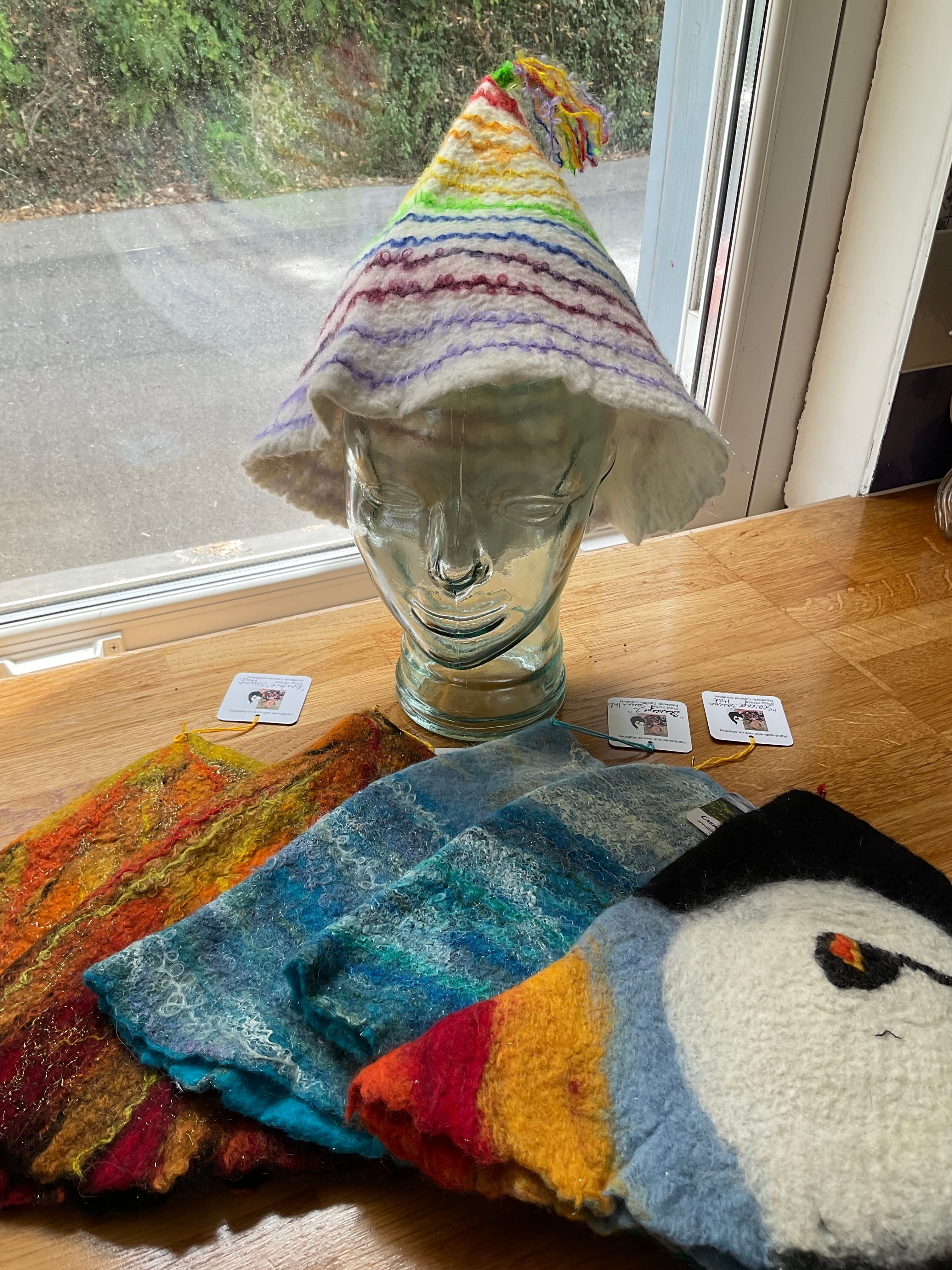 Felted Sauna or Festival Hats.