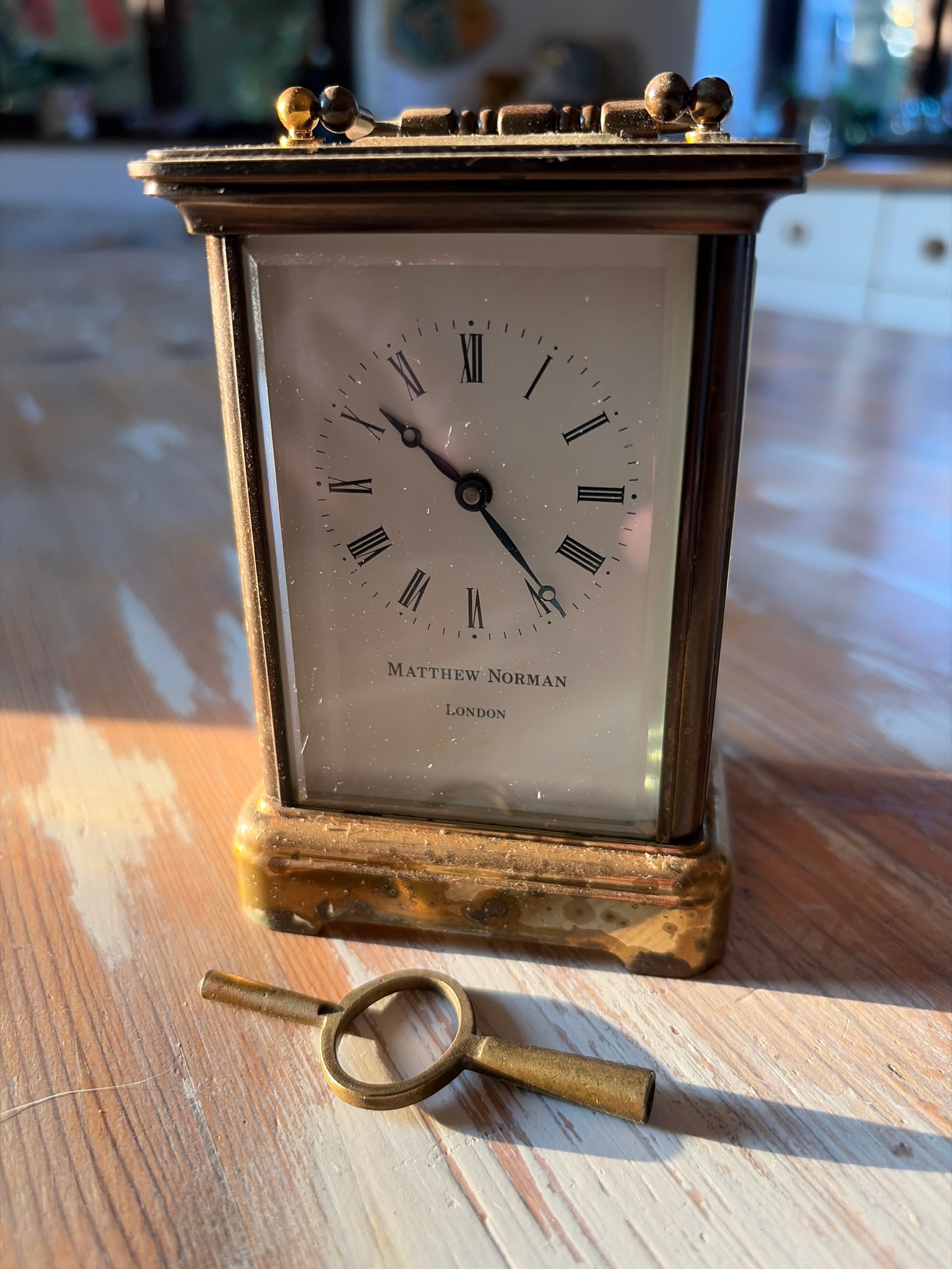 Antique carriage clock